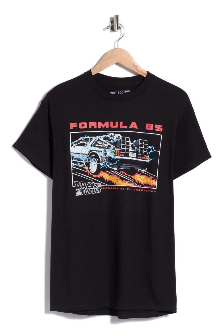 Back To The Future Formula 85 Graphic Tee, Alternate, color, BLACK