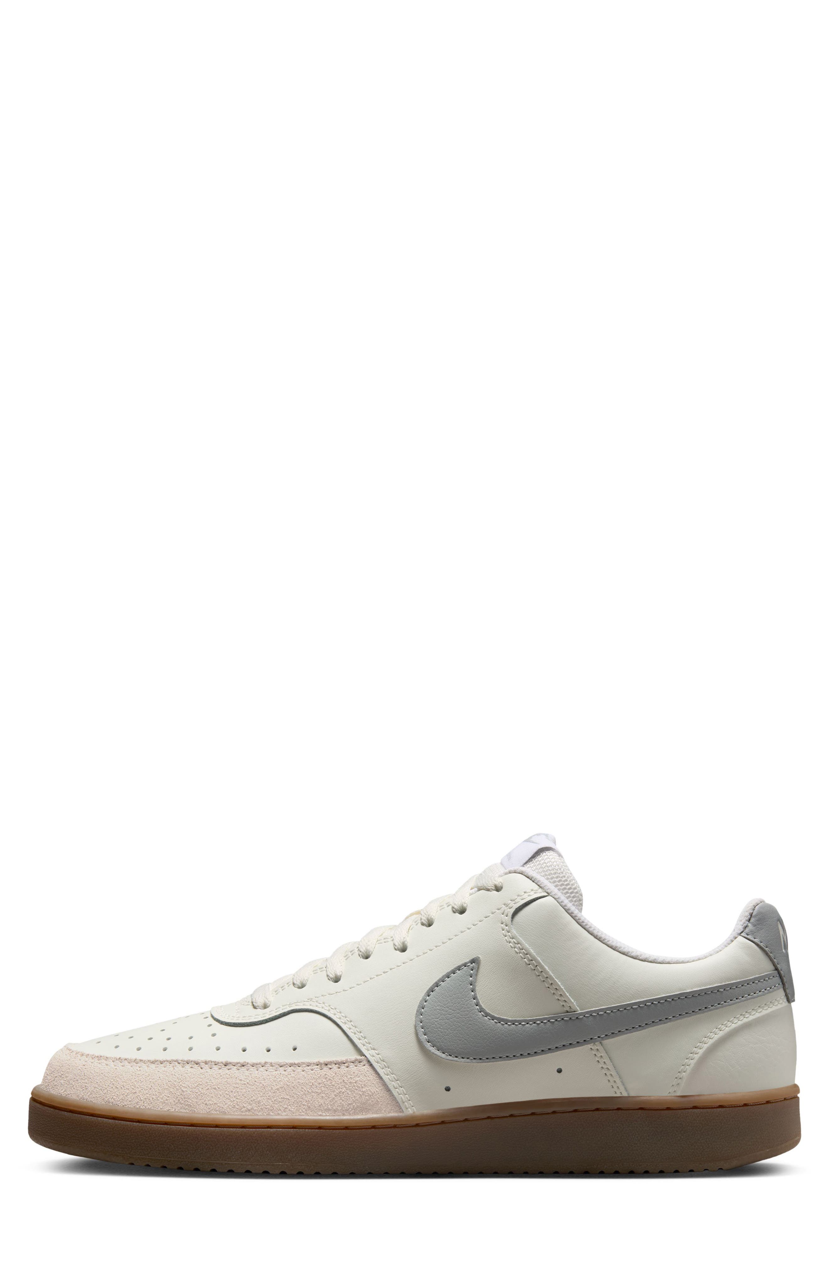 Nike Court Vision Low Sneaker, Alternate, color, 100 Sail/Ltskgy