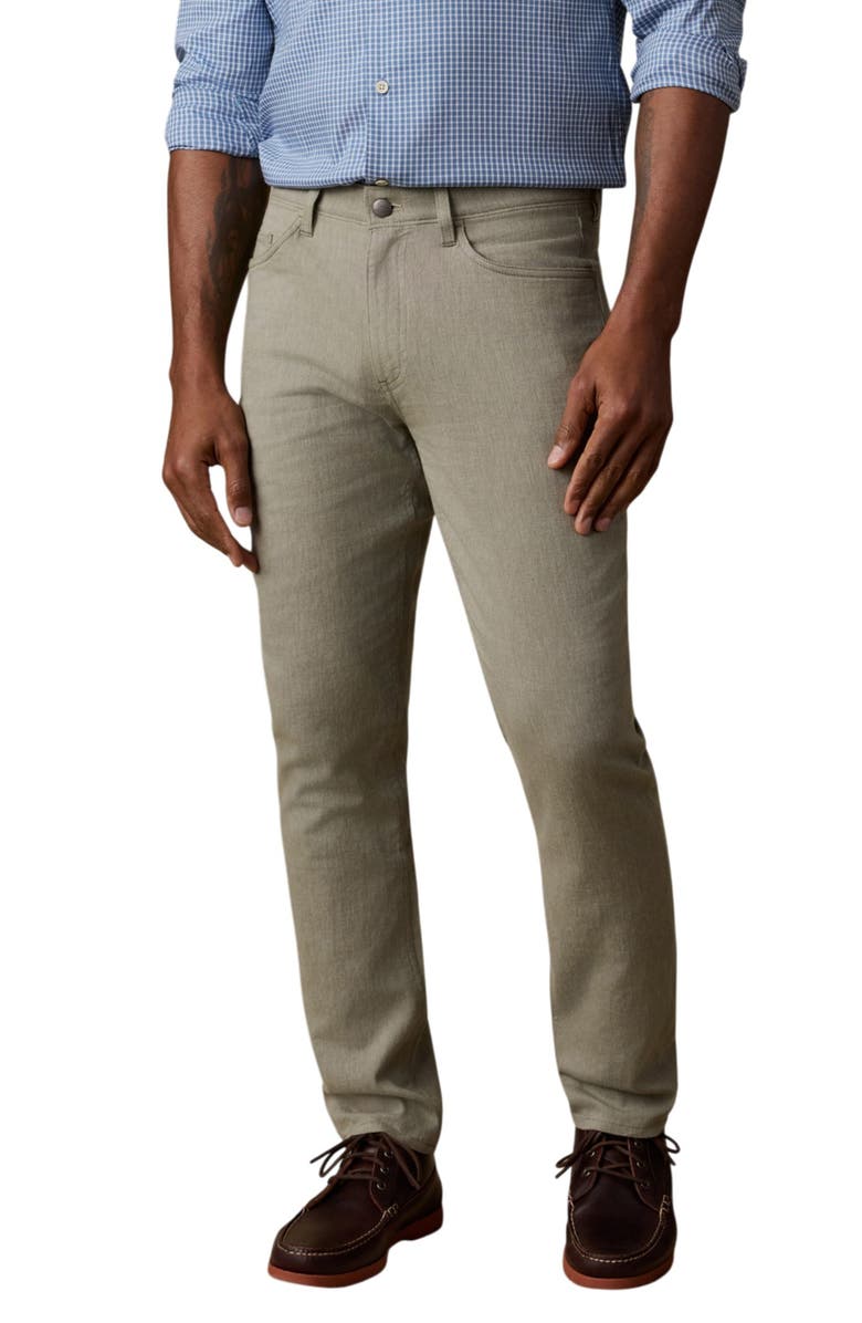 Faherty Movement Linen Blend Pants, Main, color, Sage Cliff