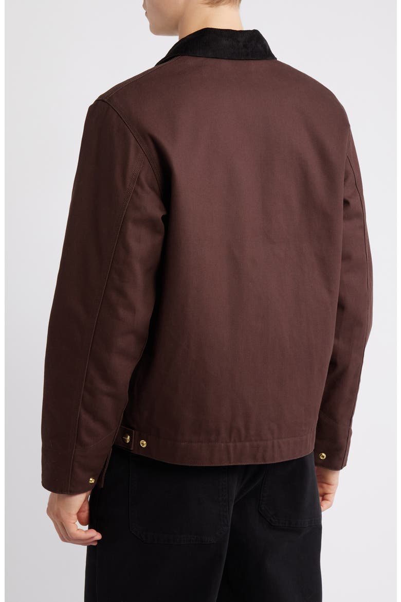 Detroit Canvas Worker Jacket, Alternate, color, TOBACCO / BLACK RIGID