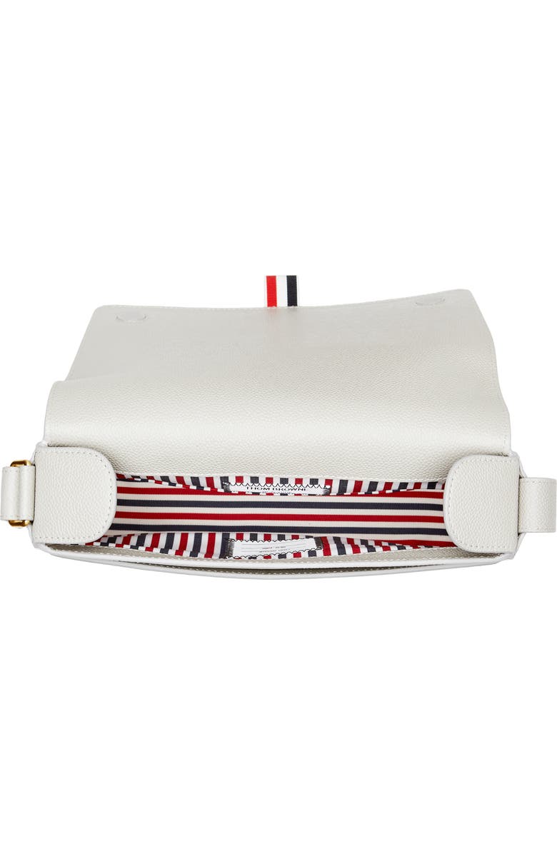 Thom Browne Reporter Messenger Bag, Alternate, color, Light Grey