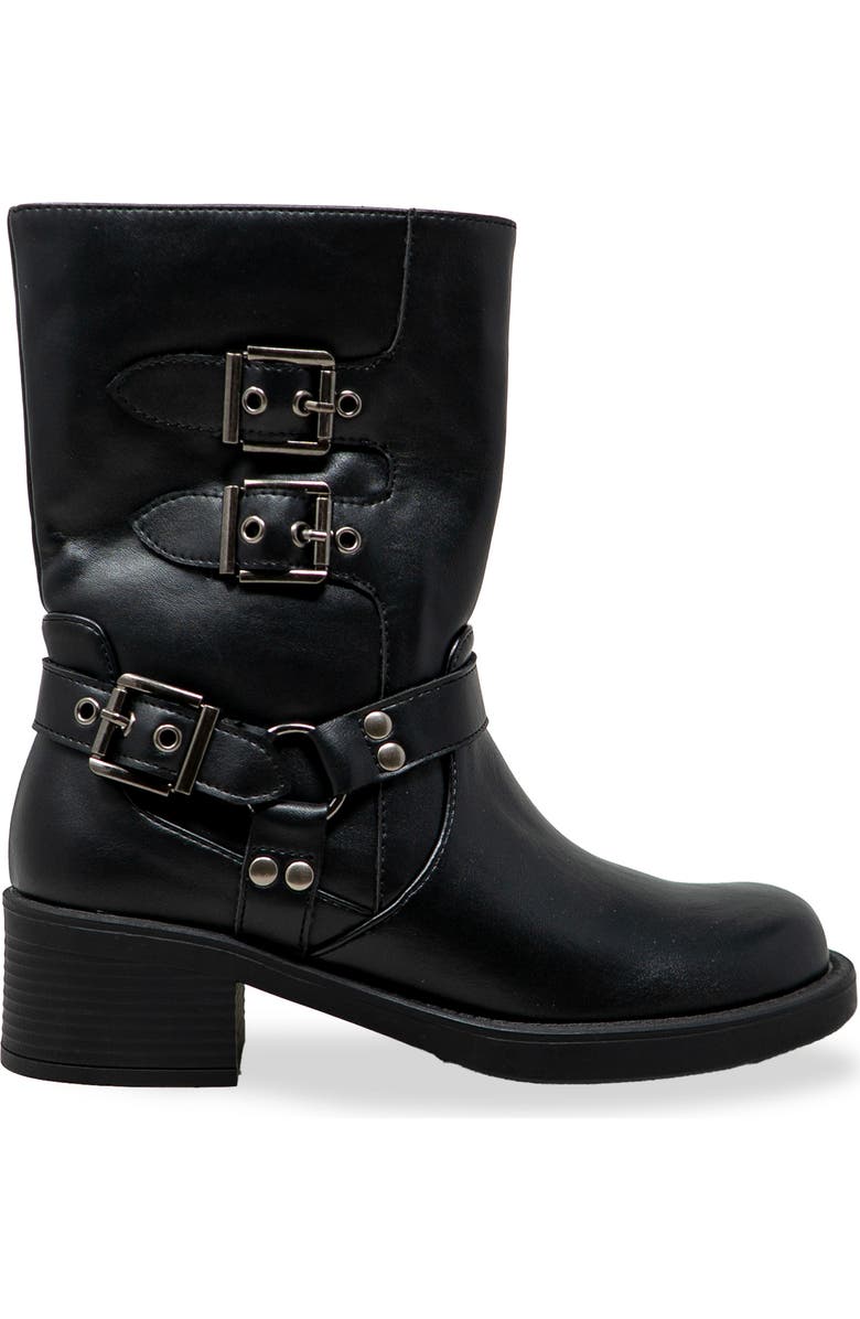 CHASE AND CHLOE Ashton Buckle Riding Boot, Alternate, color,