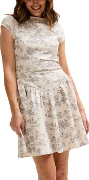 Lily and Lionel London Heidy Corset Inspired Josephine Print Mini Dress