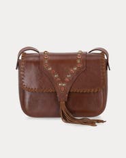 Fortela Kate Leather Handbag With Corals