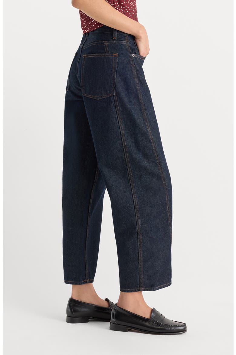 Vintage Barrel Ankle Wide Leg Jeans, Alternate, color, INDIGO1302