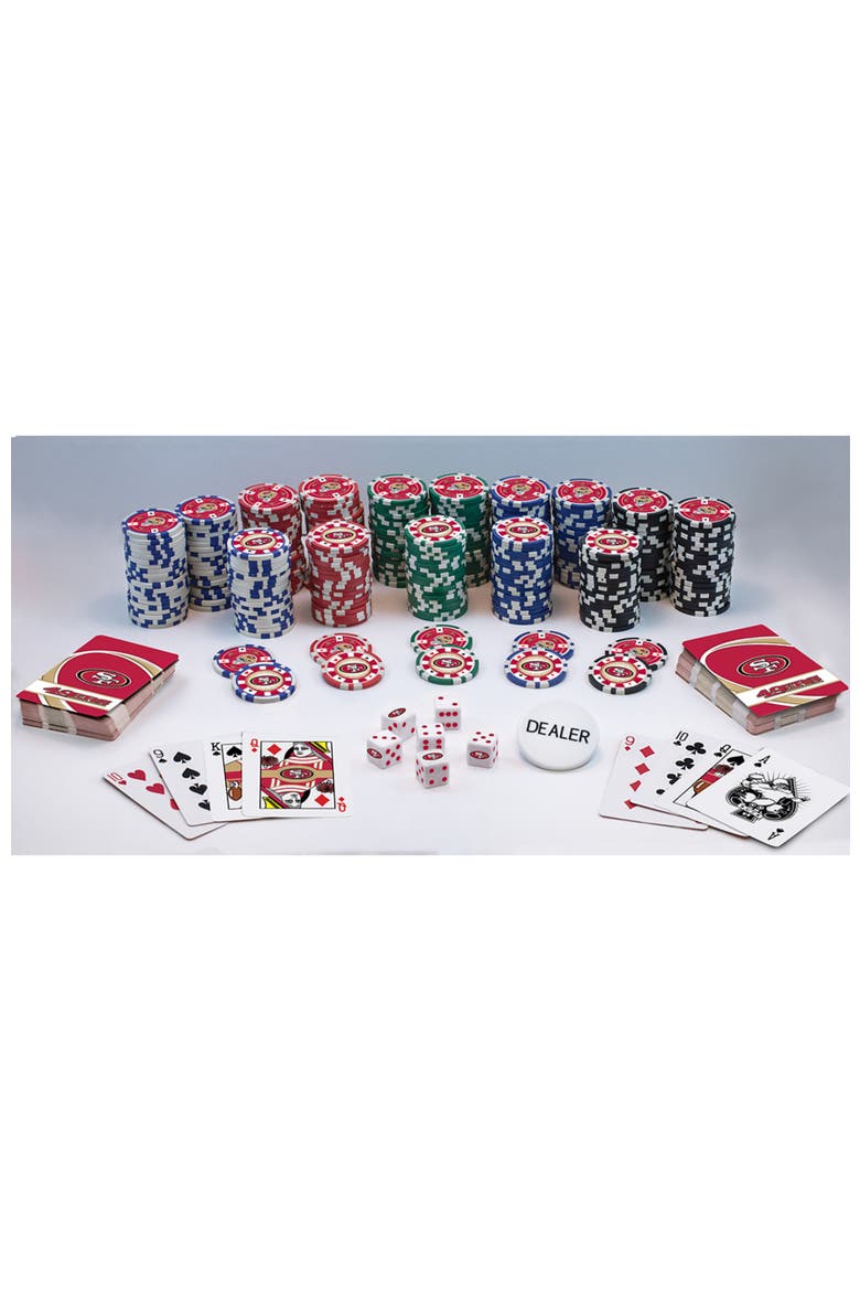 San Francisco 49ers 300 Piece Poker Set, Alternate, color, Multicolor