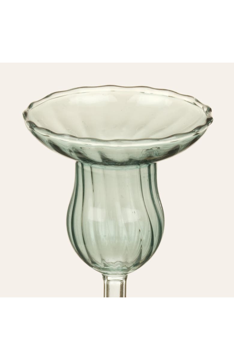 Zsa Zsa Zsu Henan Borosilicate Glass Candlestick 3 Pcs Set, Alternate, color, White