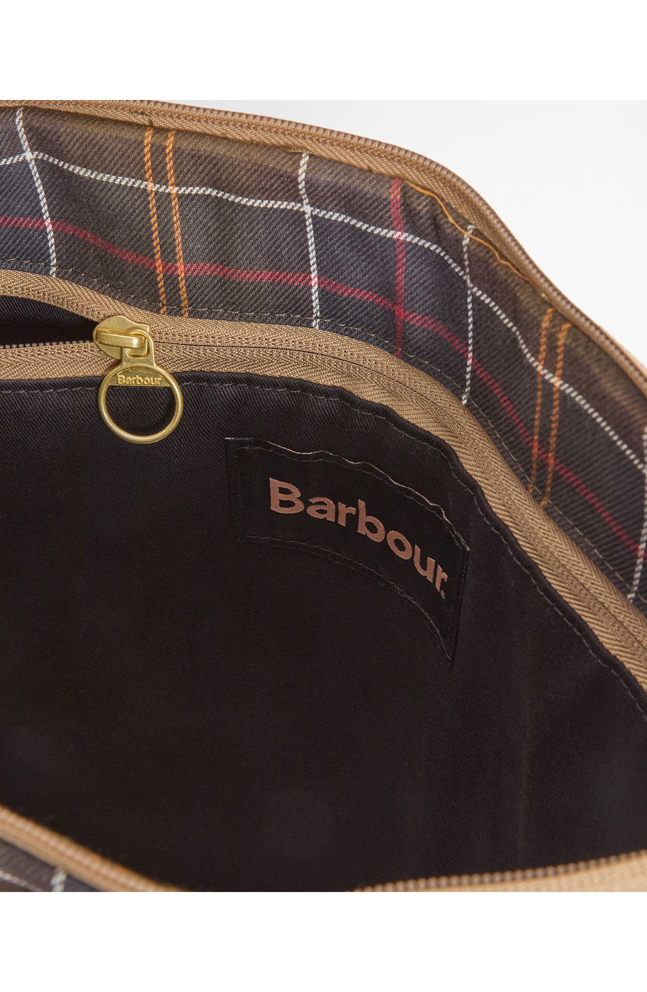 Barbour Transport Tartan Plaid Canvas Tote, Alternate, color, Classic Tartan