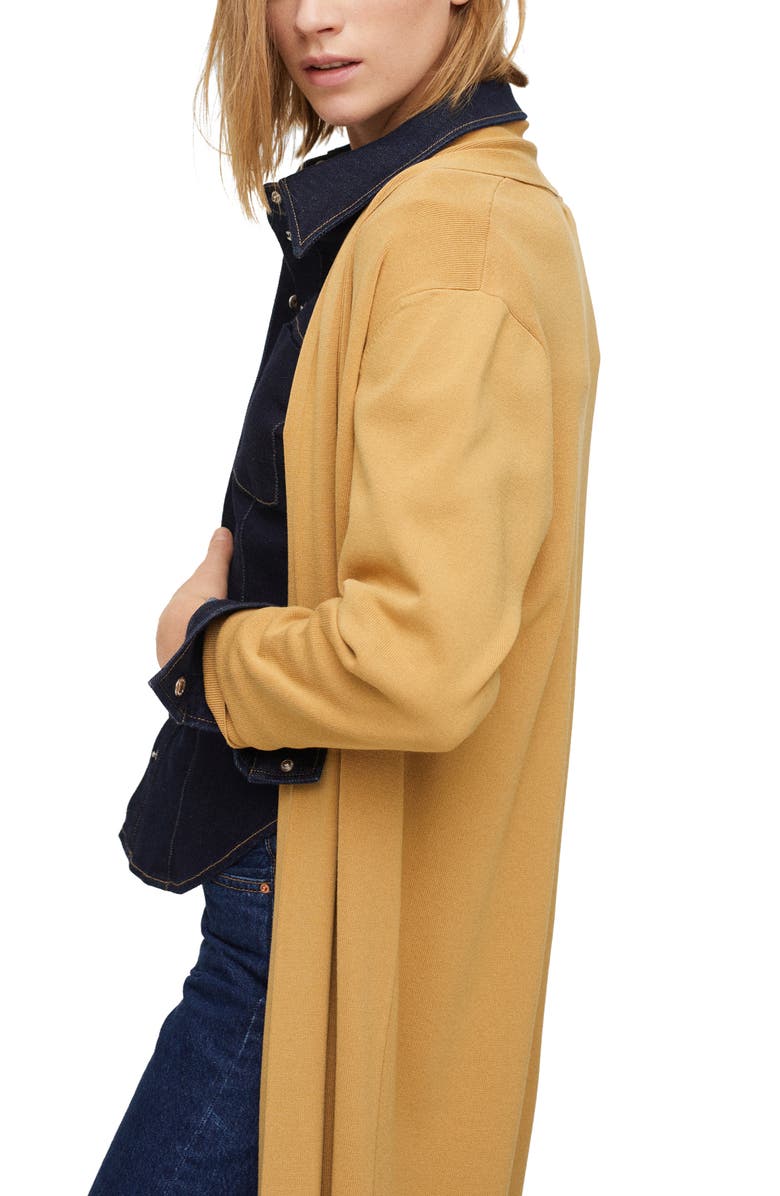 MANGO Women's Oversize Open Front Cardigan, Alternate, color,