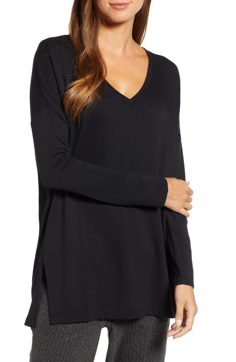Lou & Grey Signaturesoft V-Neck Tunic Top, Main, color,