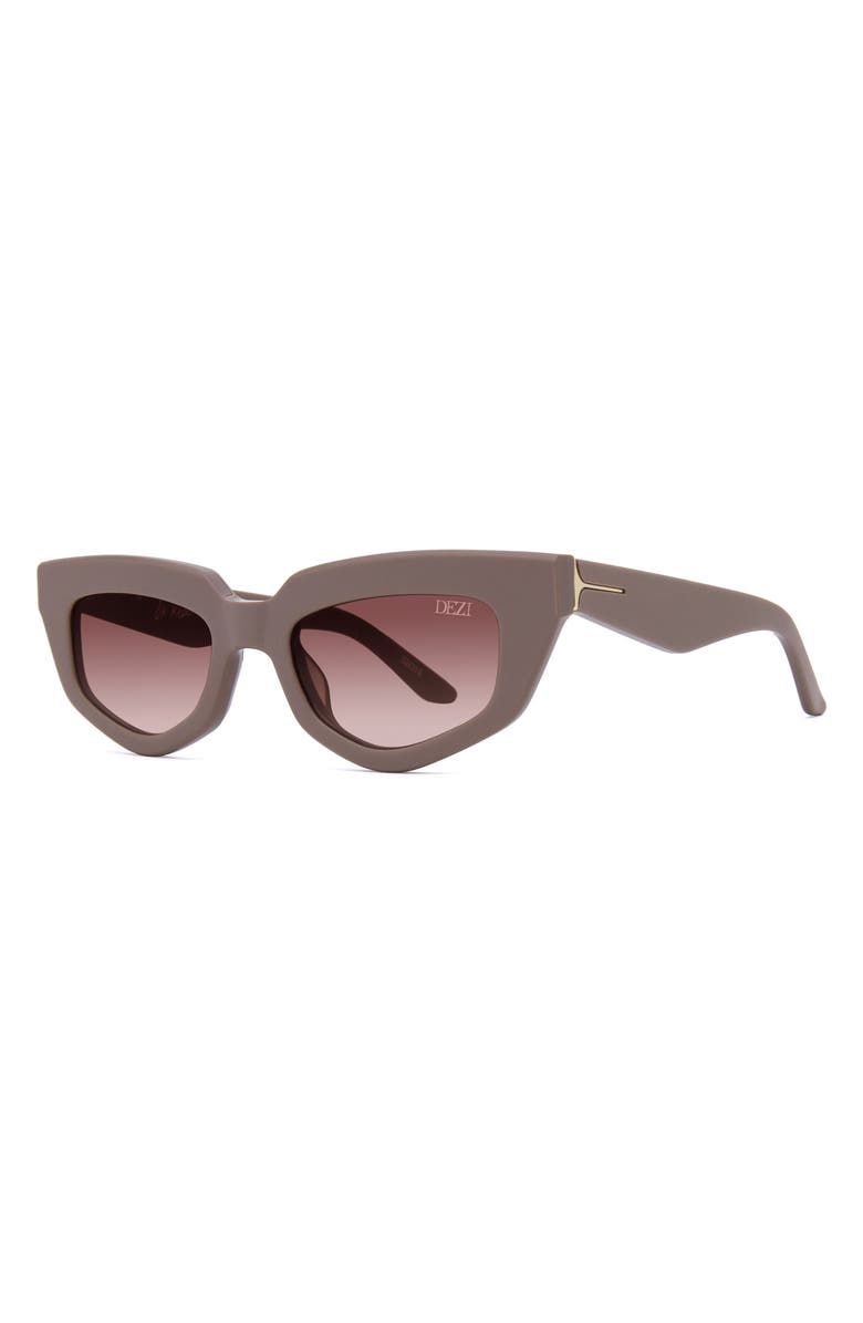 DEZI On Read 49mm Cat Eye Sunglasses, Alternate, color, Matte Stone / Terra Cotta