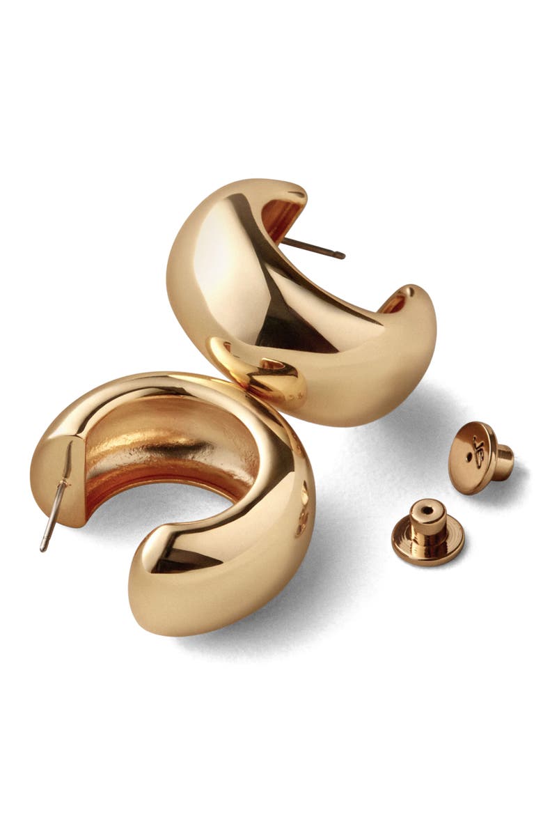 Gia Hoop Earrings, Alternate, color, HIGH POLISH GOLD
