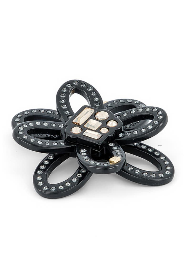 Tango Strass Side Barette, Alternate, color, Black