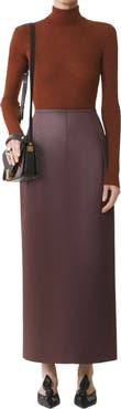 Lanvin Straight Skirt In Cotton And Viscose
