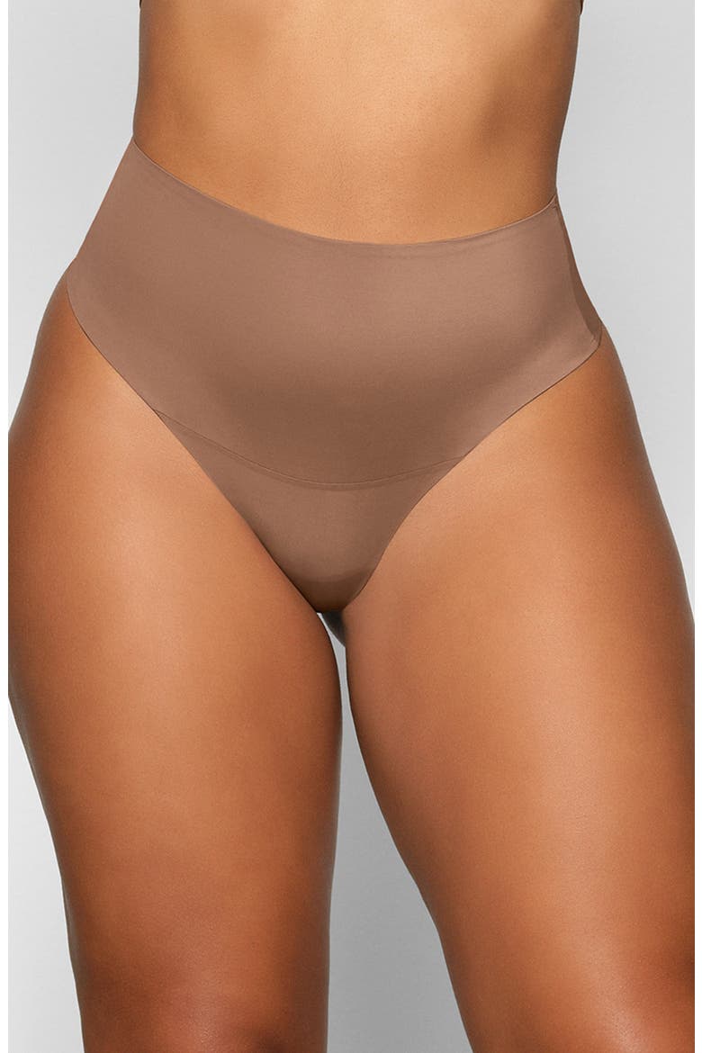 Smoothing Intimates High Waist Thong, Main, color, SIENNA