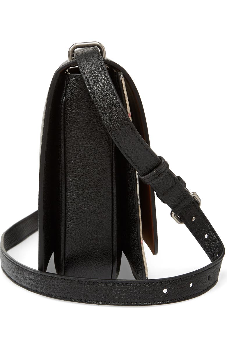 Burberry Medium D-Ring Vintage Check & Leather Crossbody Bag, Alternate, color,