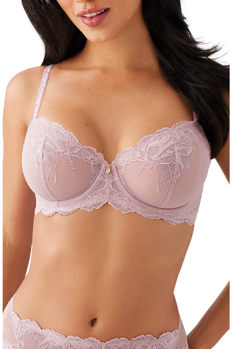 Vivid Attraction Underwire Bra, Main, color, WOODROSE