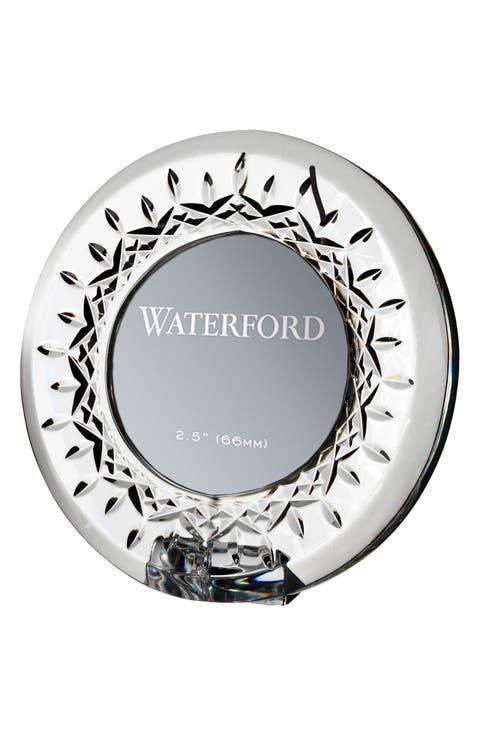 Giftology Lismore Lead Crystal Mini Round Picture Frame