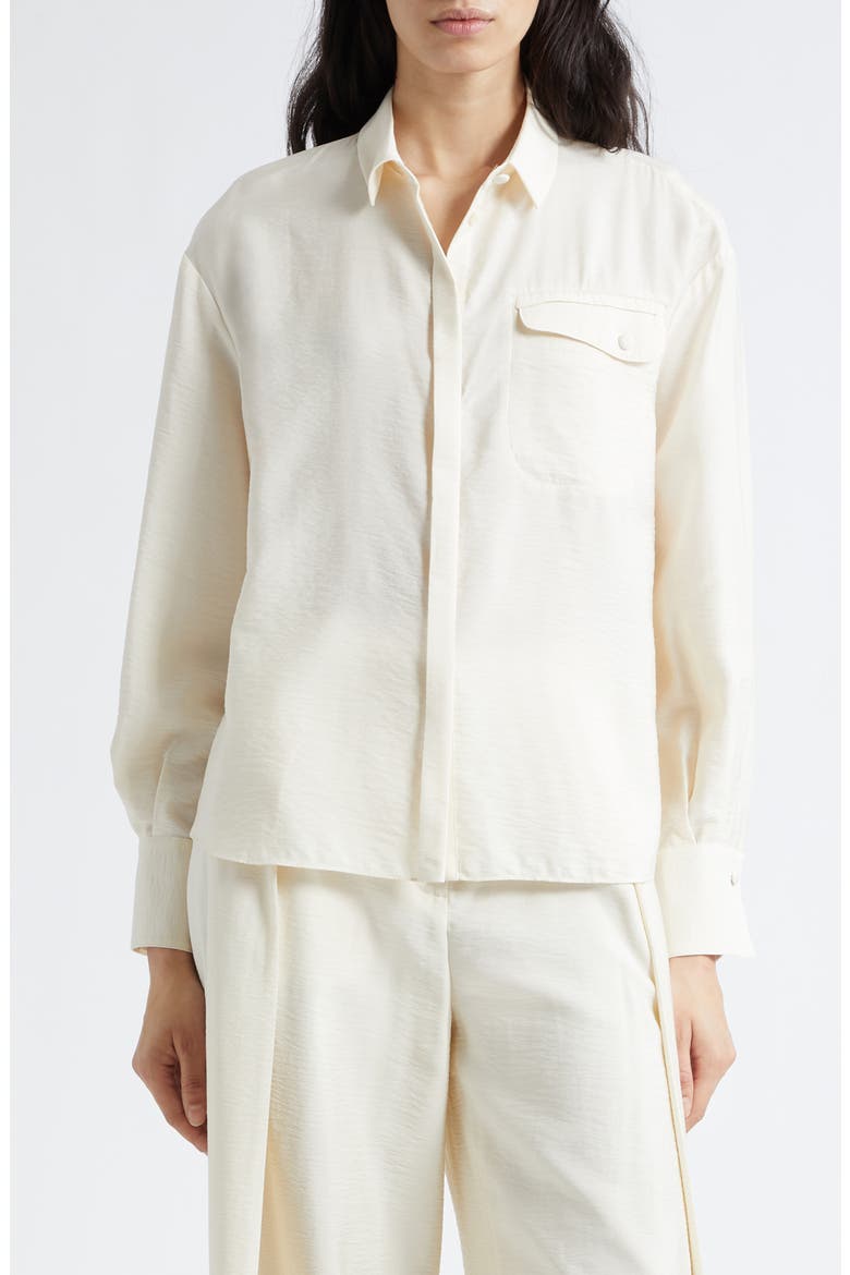 Button-Up Shirt, Main, color, IVORY