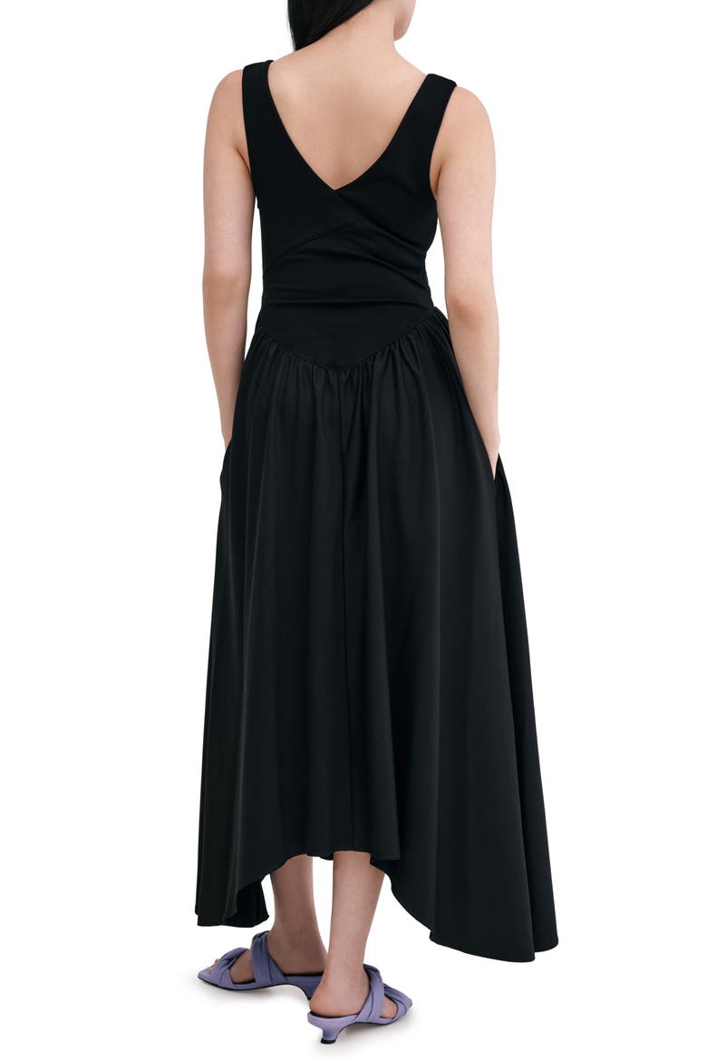 Cammi Sleeveless A-Line Dress, Alternate, color, BLACK