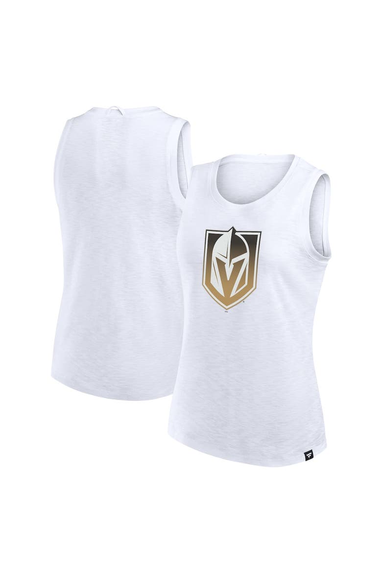 Women's Fanatics White Vegas Golden Knights Slub Tank Top, Alternate, color, White