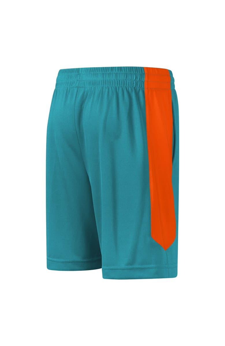 Outerstuff Youth  Aqua Miami Dolphins Fashion Shorts, Alternate, color, 