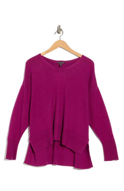 Eileen Fisher V-neck Organic Cotton & Recycled Cashmere Blend Sweater In Pink