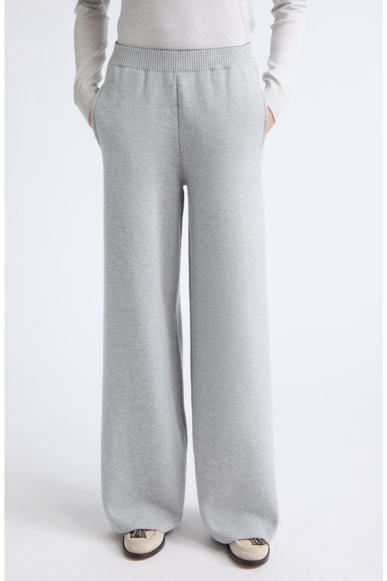 Silk & Cashmere Blend Knit Pants, Main, color, 75 PEARL GRAY