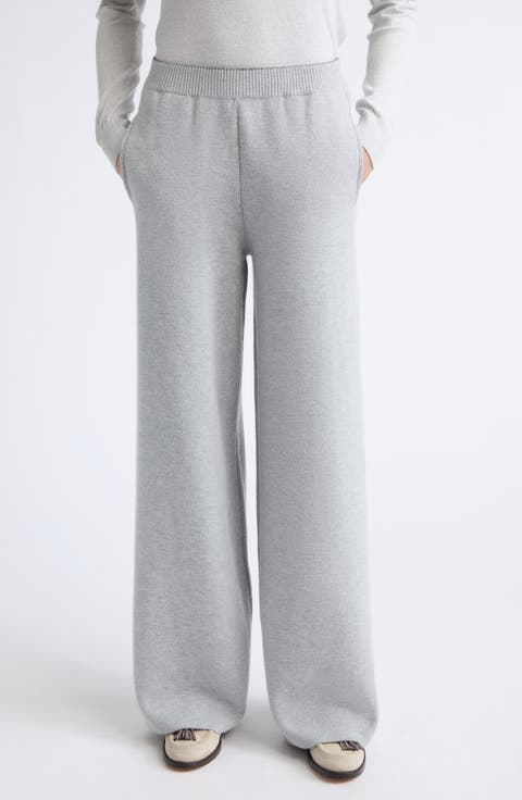 Silk & Cashmere Blend Knit Pants
