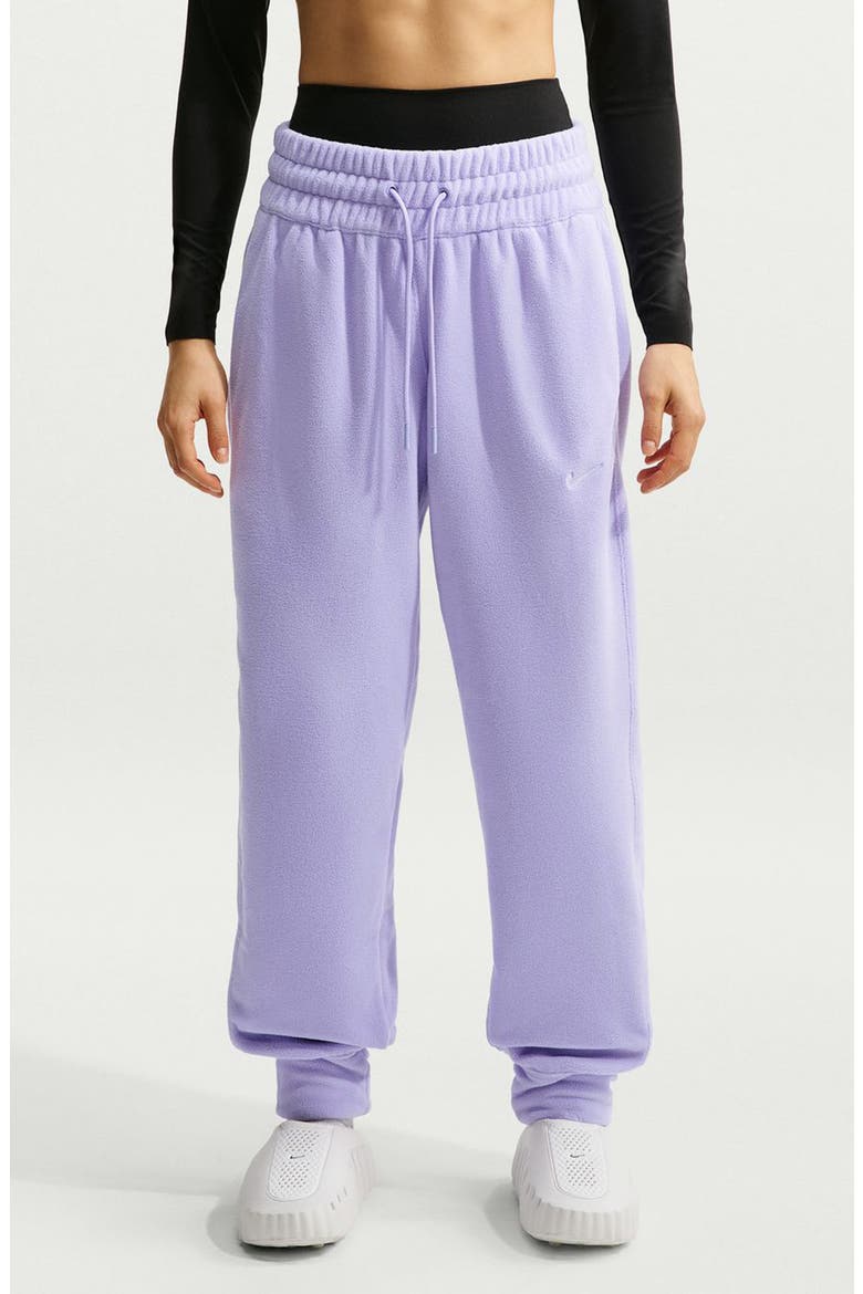 Therma-FIT One Polar Fleece Joggers, Main, color, PURPLE PULSE/ WHITE