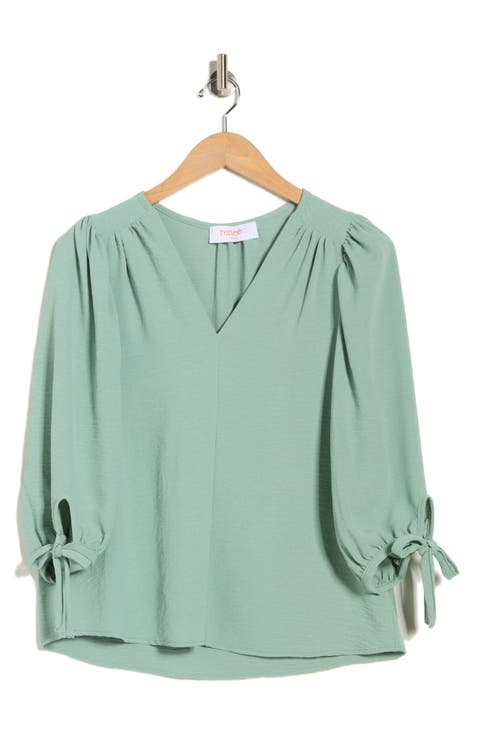 Ditsy Puff Sleeve Blouse
