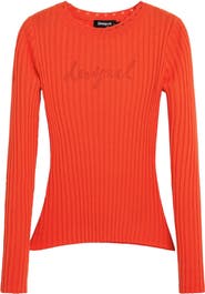 Desigual Long Sleeve Rib T-Shirt