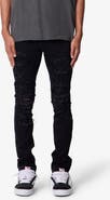 mnml Rhinestone Detail Ripped & Distressed Skinny Jeans
