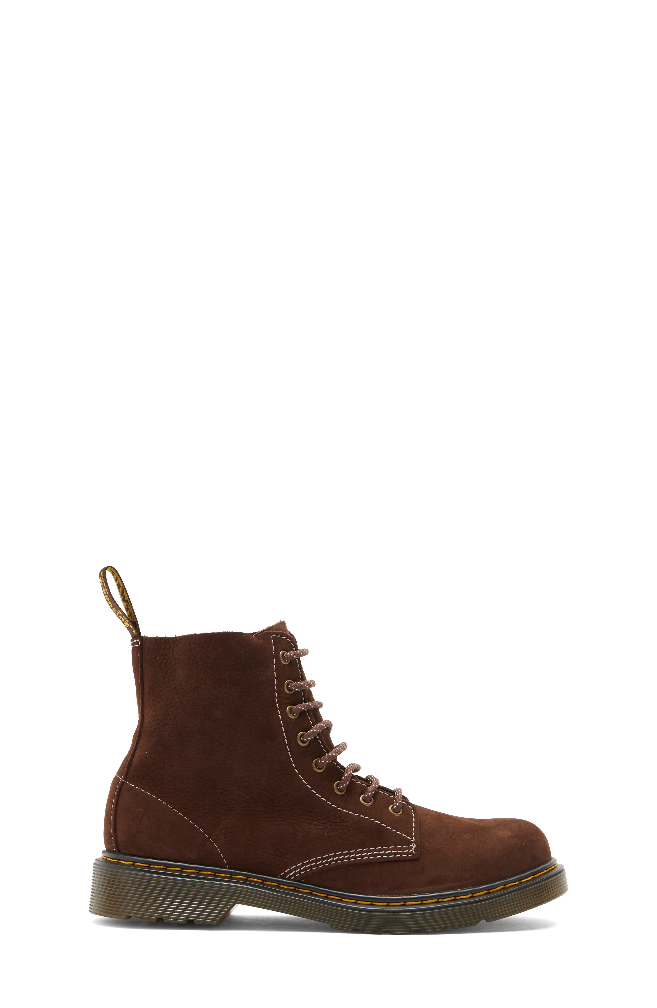Dr. Martens Kids' 1460 Pascal Lace-Up Boot, Alternate, color, Dark Brown