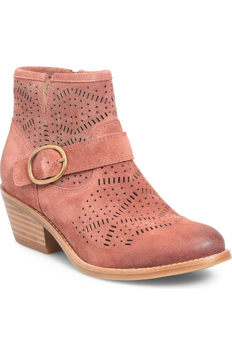 Söfft Adriana Block Heel Bootie, Main, color, Terracotta