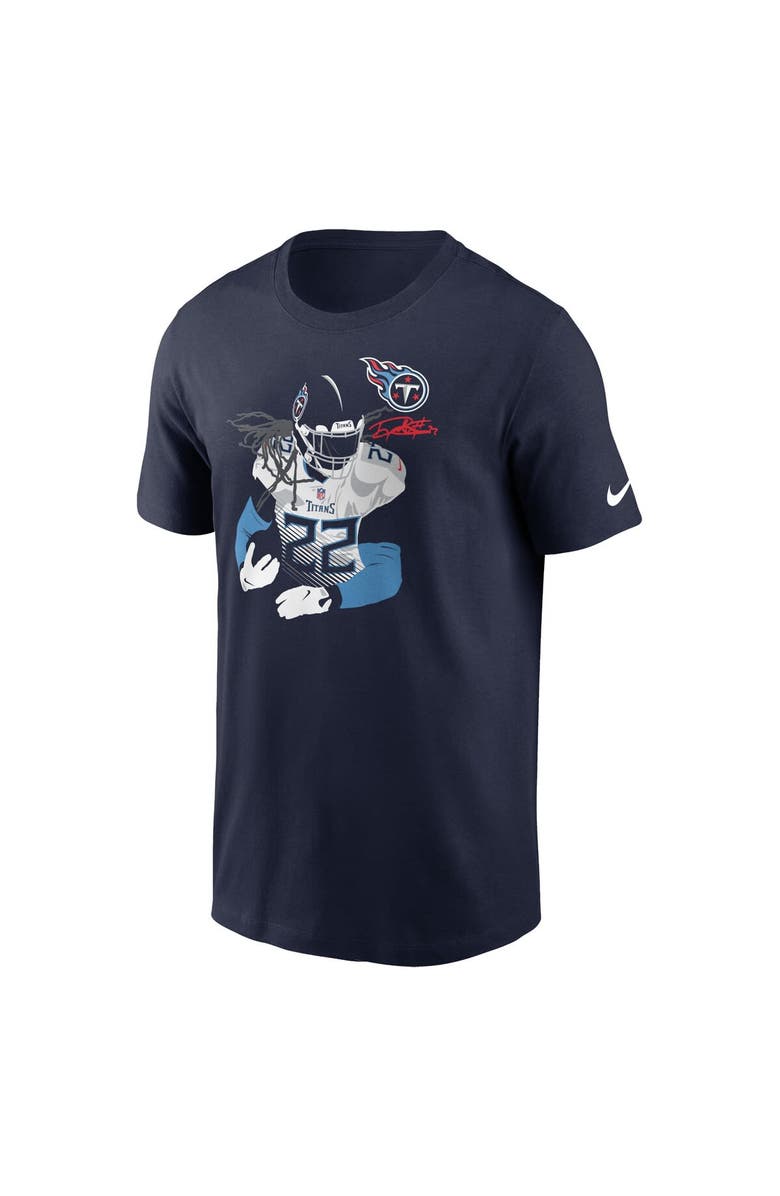 Nike Men's Nike Derrick Henry Navy Tennessee Titans Player Graphic T-Shirt, Alternate, color, 