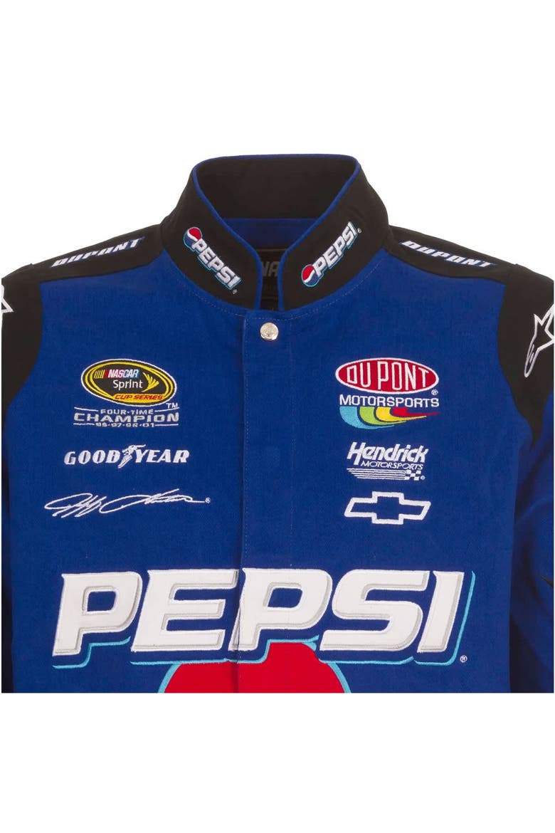 Men's JH Design  Royal Jeff Gordon Pepsi Full-Snap Twill Uniform Jacket, Alternate, color, Royal