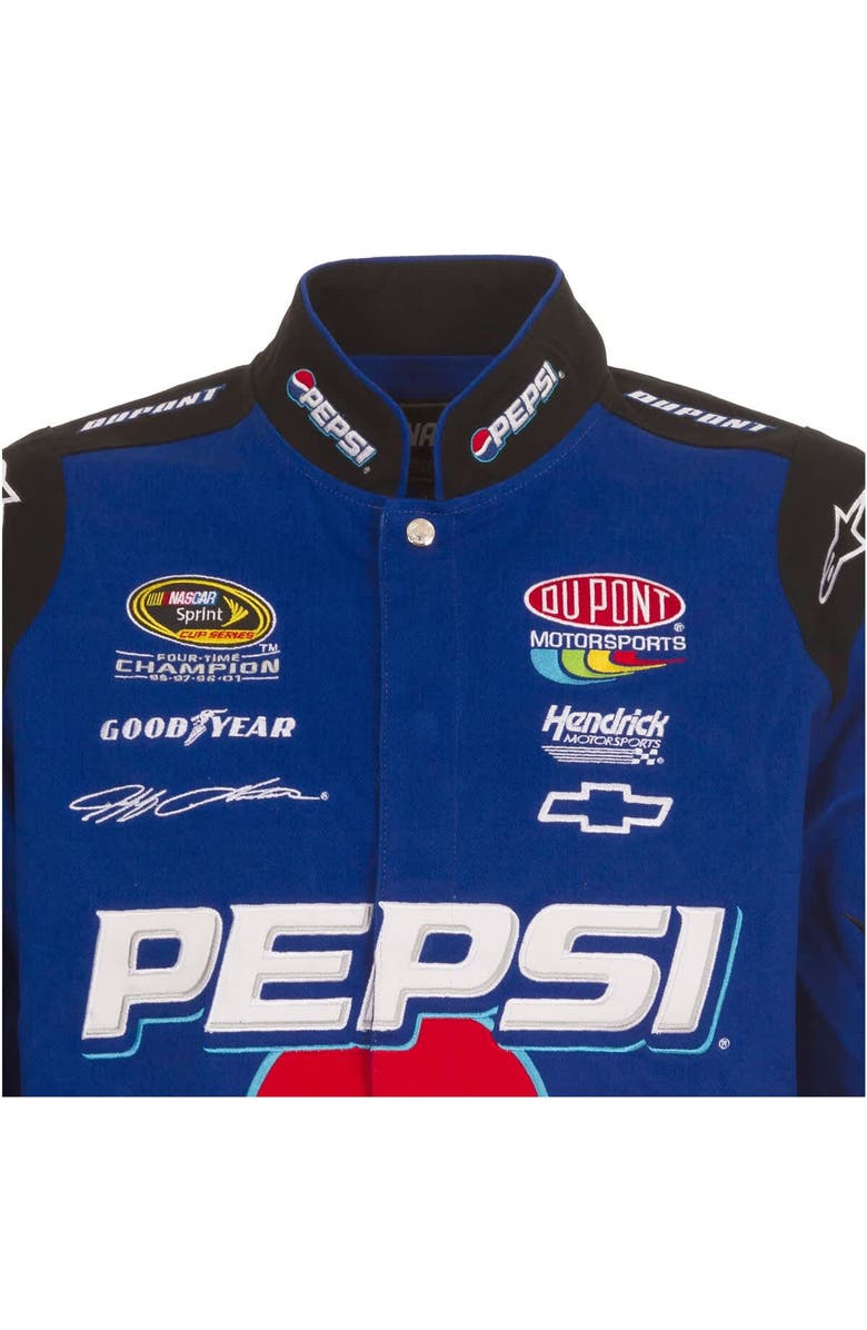 JH DESIGN Men's JH Design  Royal Jeff Gordon Pepsi Full-Snap Twill Uniform Jacket, Alternate, color, Royal
