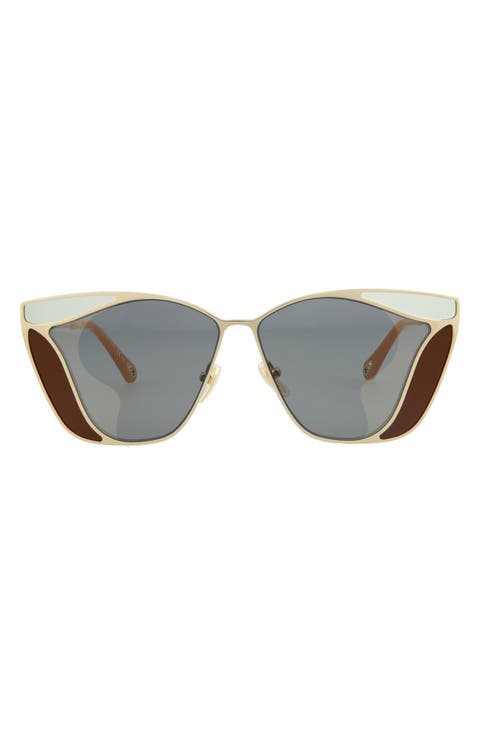 Novelty 59mm Cat Eye Sunglasses