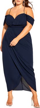 City Chic Entwine Cold Shoulder Dress