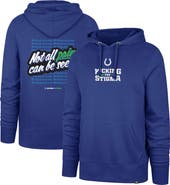'47 Men's '47 Royal Indianapolis Colts Not All Pain Can Be Seen Kicking the Stigma Pullover Hoodie