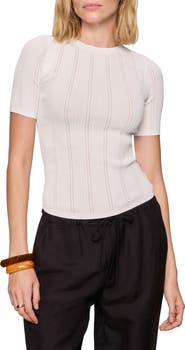 Sanctuary Perfect Pointelle Rib T-Shirt