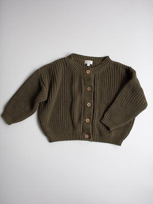 The Simple Folk The Chunky Cardigan In Olive