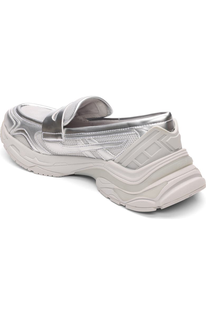 Ash Romie Bis Hybrid Mesh Loafer Sneaker, Alternate, color, Silver/ Silver