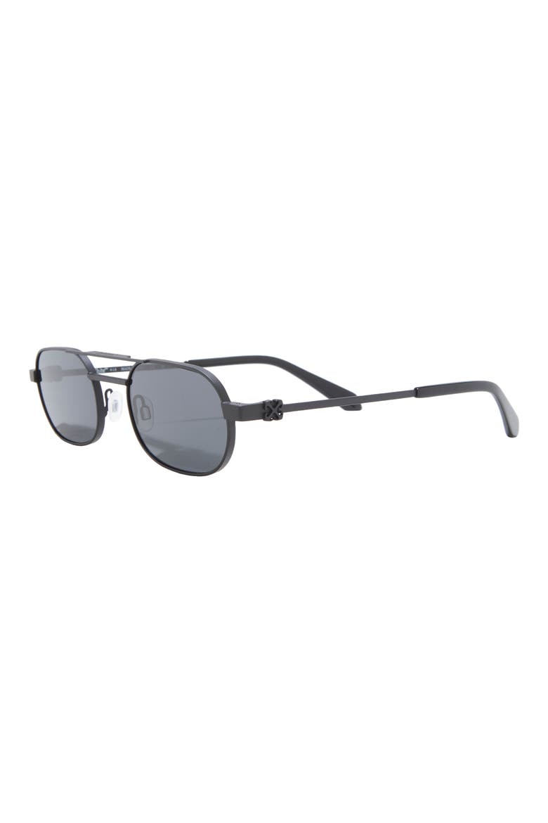 Vaiden 55mm Oval Sunglasses, Alternate, color, BLACK DARK GREY