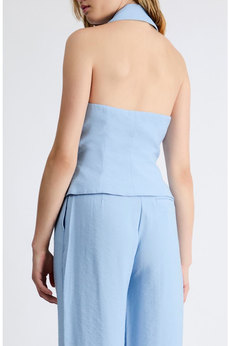Mia Tailored Double Breasted Top, Alternate, color, BABY BLUE