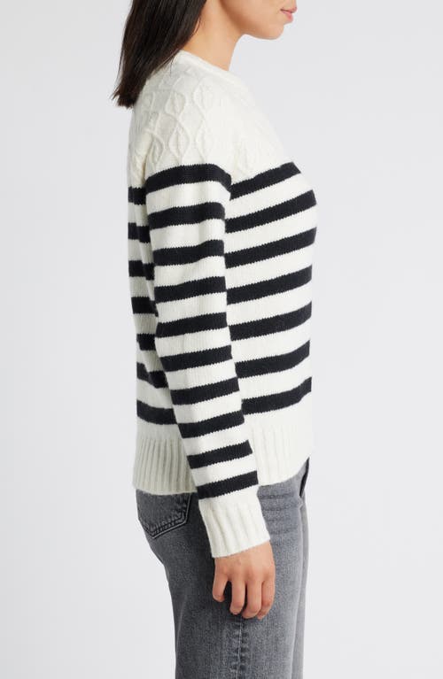 CASLON CASLON® STRIPE CREWNECK SWEATER
