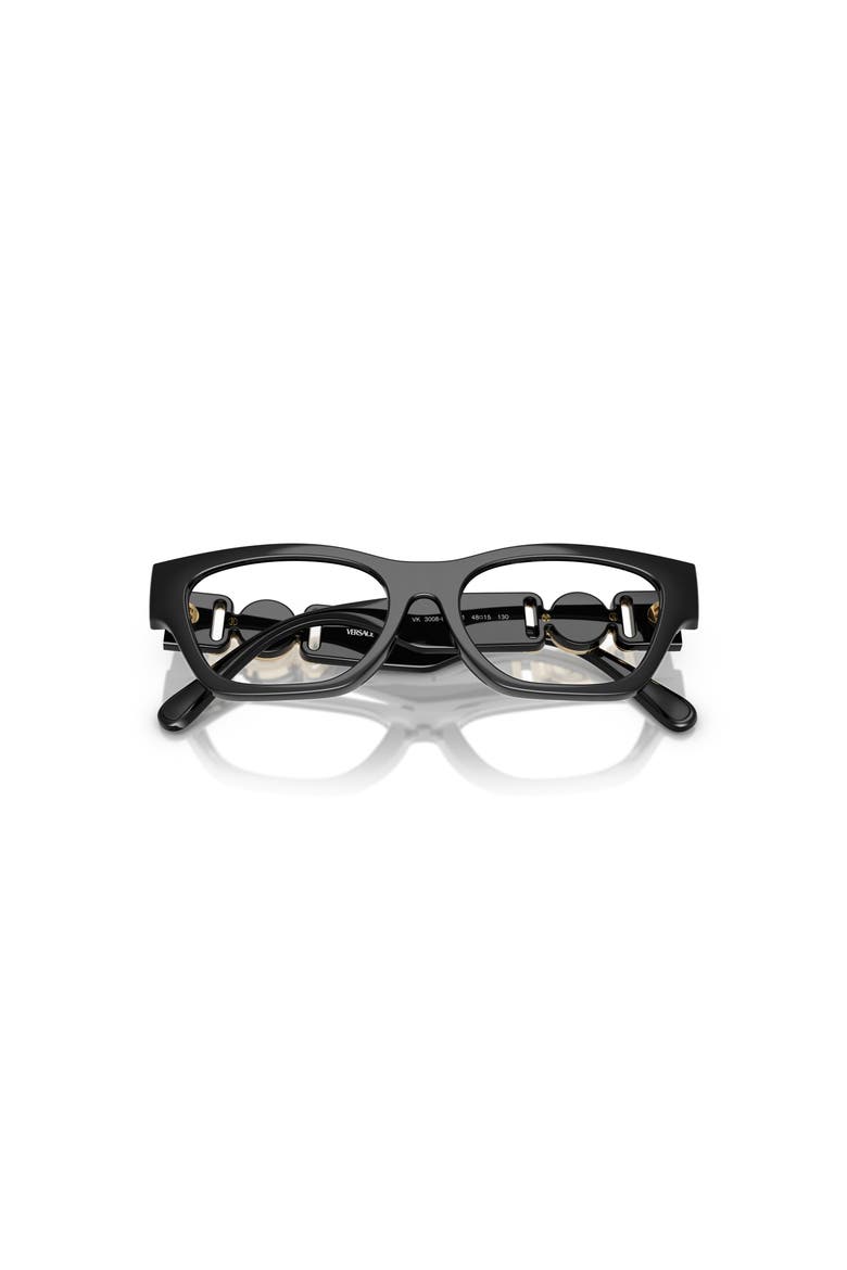 48mm Round optical glasses, Alternate, color, Black