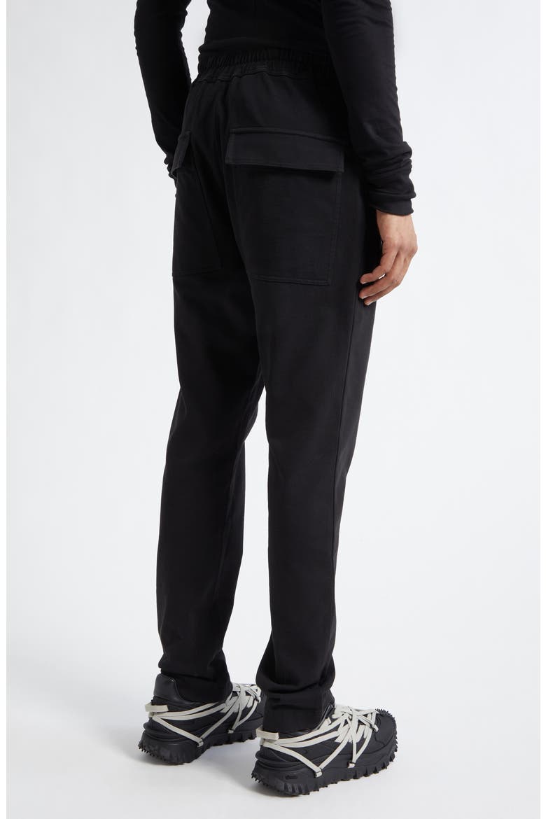 x Rick Owens Cotton Sweatpants, Alternate, color, BLACK