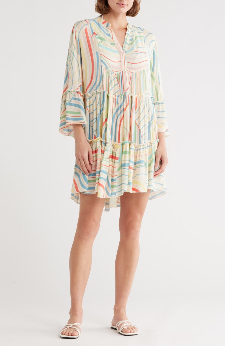 Elan Tiered Cover-Up Dress, Main, color,
